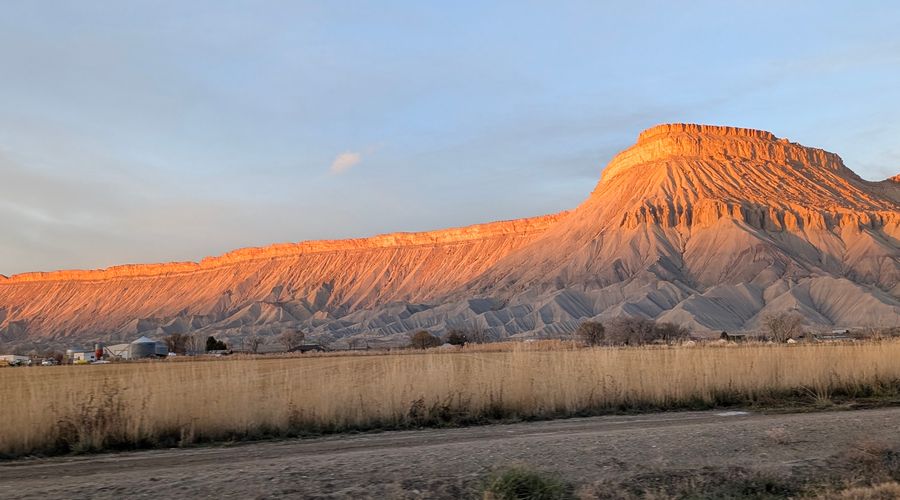 Sunset on Mount Garfield, 2025-12-10